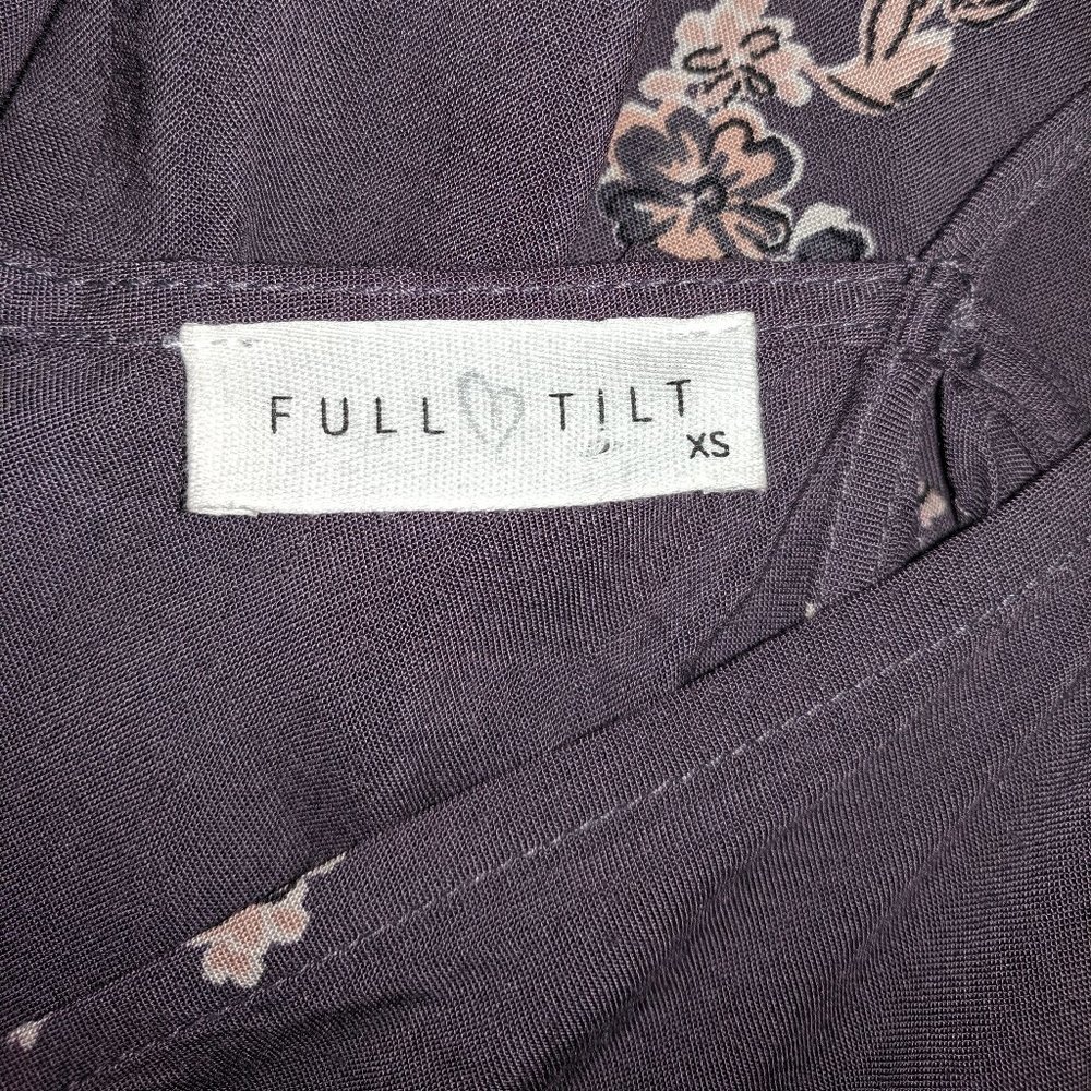 Full Tilt Floral Cold Shoulder Mini Dress NWOT XS - Picture 7 of 8